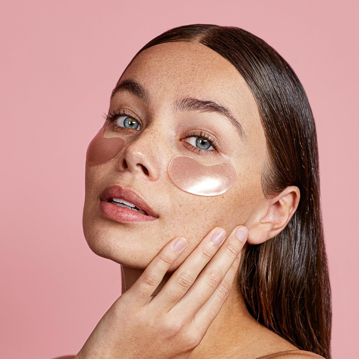 MZ SKIN Anti-Pollution Illuminating Eye Mask - Cooling Hydrogel Treatment for Bright Hydrated, Refreshed & Awakened Eyes, Anti-Fatigue, with Centella Asiatica and Hyaluronic Acid